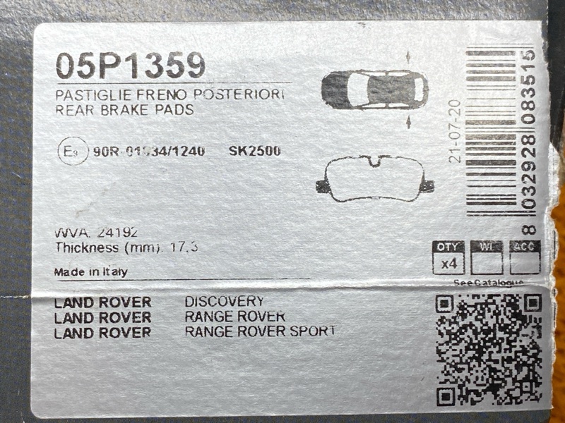 Колодки тормозные, 1800 рублей, Красноярск