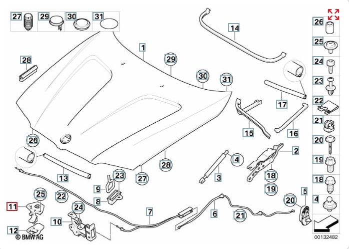 Защелка капота, 1000 рублей, Калининград