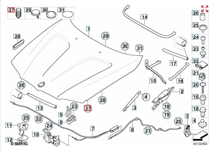 Отбойник капота, 900 рублей, Калининград