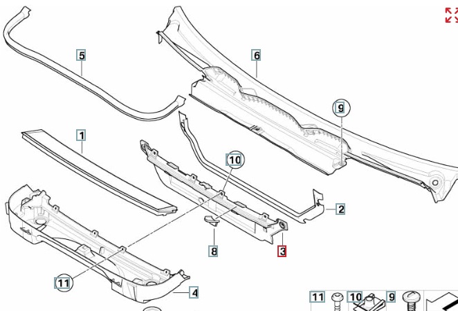 Крышка салонного фильтра, 900 рублей, Калининград