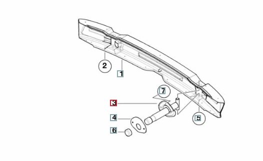 Усилитель бампера, 1400 рублей, Калининград