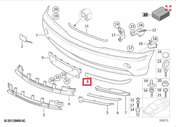 Молдинг бампера, 1700 рублей, Калининград