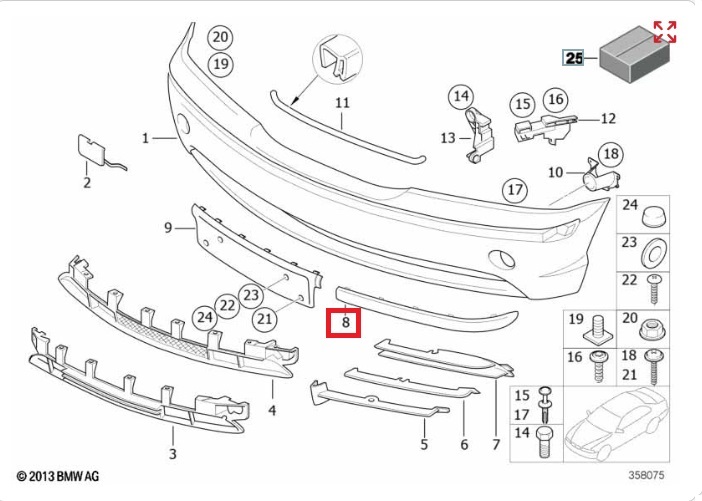 Молдинг бампера, 1700 рублей, Калининград