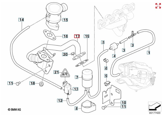 Трубка EGR, 1000 рублей, Калининград