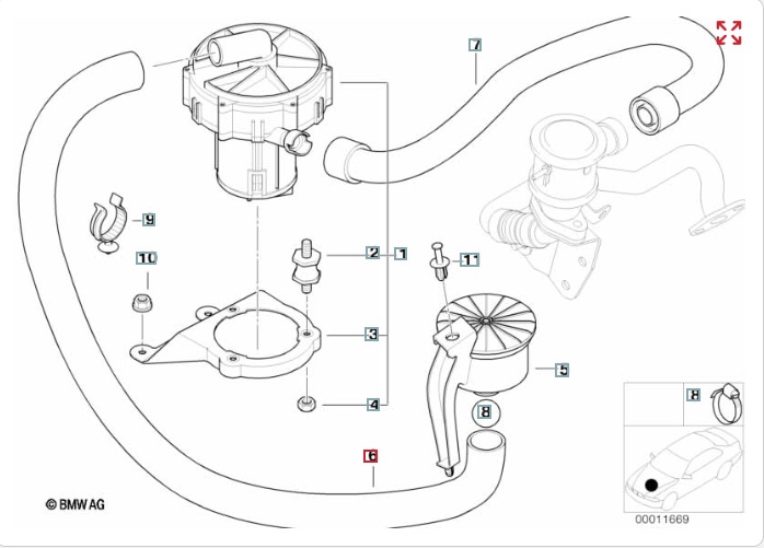 Трубка картерных газов, 1000 рублей, Калининград