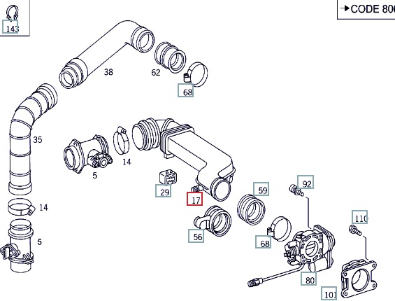 Патрубок воздушного фильтра, 1500 рублей, Калининград