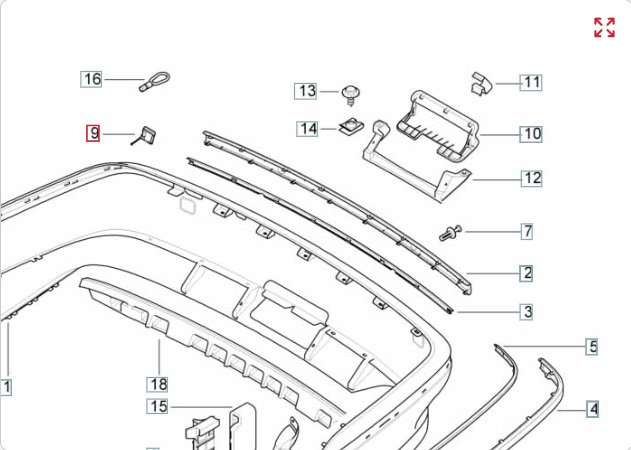 Заглушка бампера, 1000 рублей, Калининград