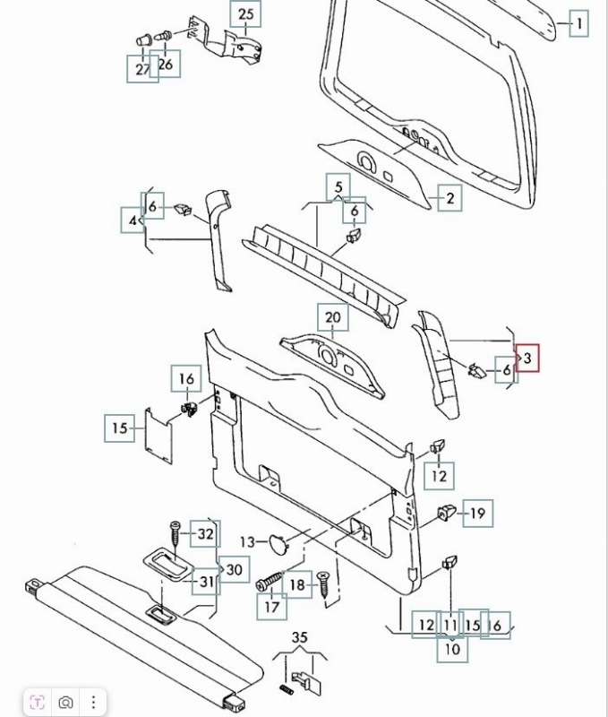 Накладка двери багажника, 1100 рублей, Калининград