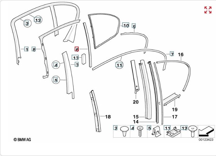 Направляющая стекла двери, 500 рублей, Калининград