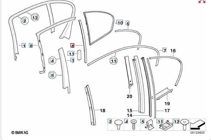 Направляющая стекла двери, 600 рублей, Калининград