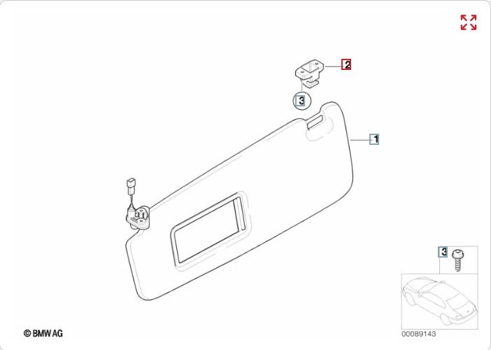 Крепление солнцезащитного козырька, 1600 рублей, Калининград