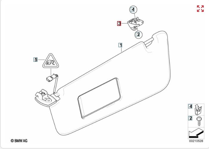 Крепление солнцезащитного козырька, 1300 рублей, Калининград