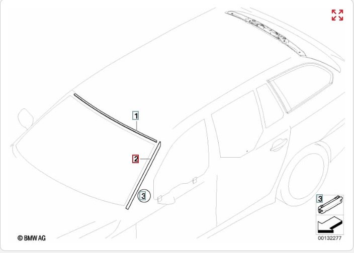 Молдинг лобового стекла, 2300 рублей, Калининград