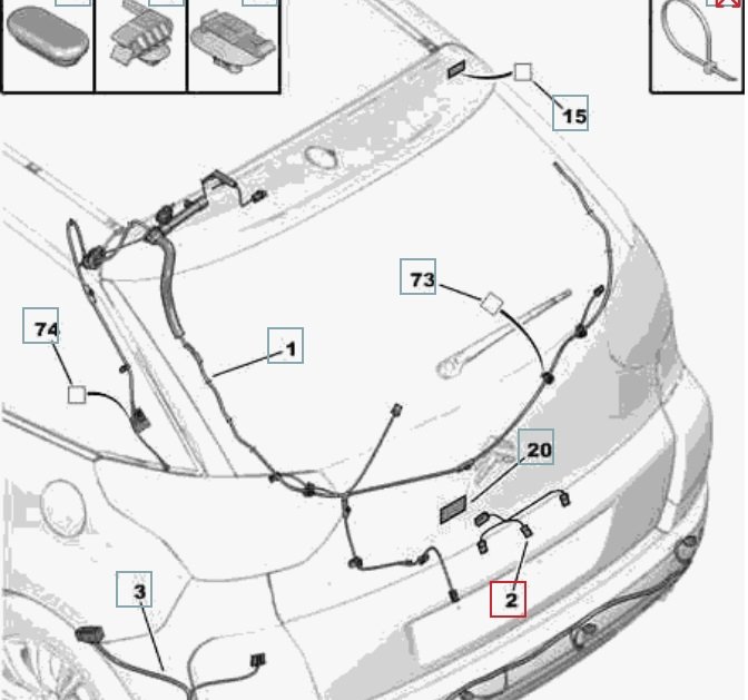 Проводка двери багажника, 700 рублей, Калининград