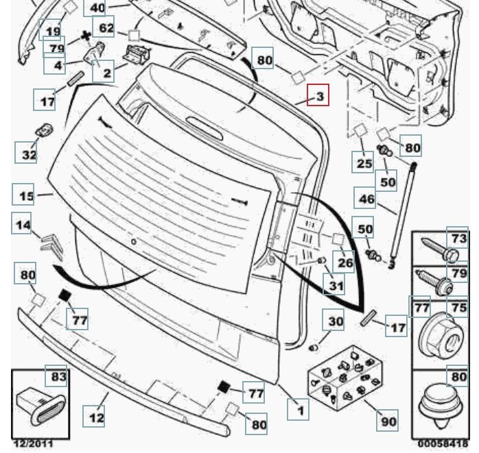 Уплотнительная резинка двери багажника, 800 рублей, Калининград
