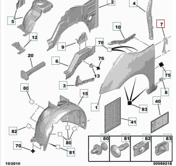 Кронштейн крыла, 1100 рублей, Калининград