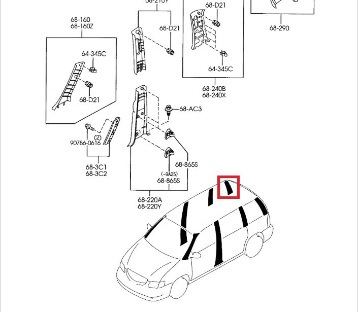Накладка стойки, 600 рублей, Калининград