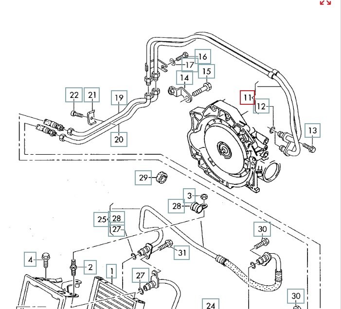Трубка охлаждения АКПП, 2600 рублей, Калининград