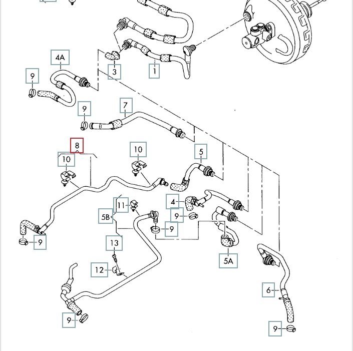 Трубка вакуумного усилителя тормозов, 1000 рублей, Калининград