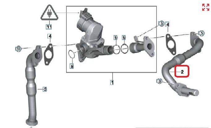 Трубка EGR, 1500 рублей, Калининград