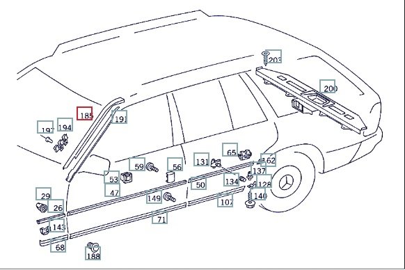 Молдинг лобового стекла, 1900 рублей, Калининград