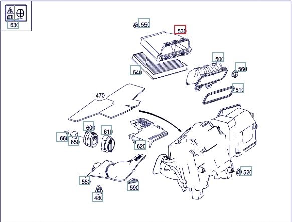 Корпус салонного фильтра, 1000 рублей, Калининград