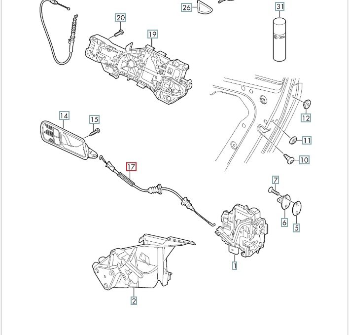 Трос замка двери, 1000 рублей, Калининград