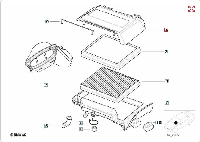 Крышка салонного фильтра, 800 рублей, Калининград