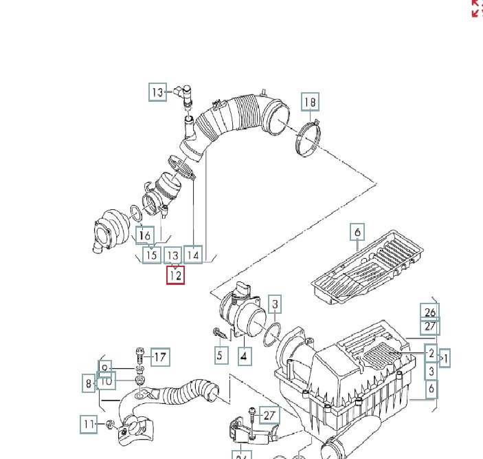 Патрубок воздушного фильтра, 1300 рублей, Калининград