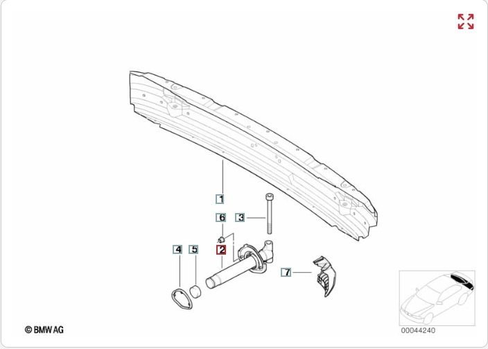 Кронштейн усилителя бампера, 1400 рублей, Калининград