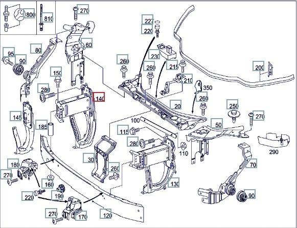 Кронштейн усилителя бампера, 1400 рублей, Калининград