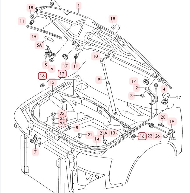 Уплотнители капота, 2100 рублей, Калининград