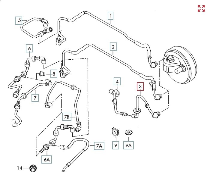 Трубка вакуумного усилителя тормозов, 2100 рублей, Калининград