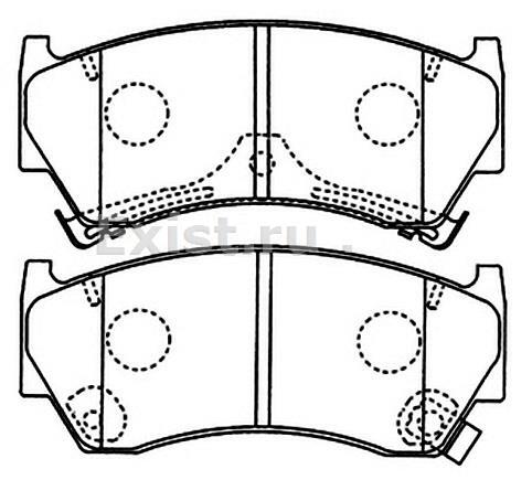 Колодки тормозные, 1250 рублей, Красноярск