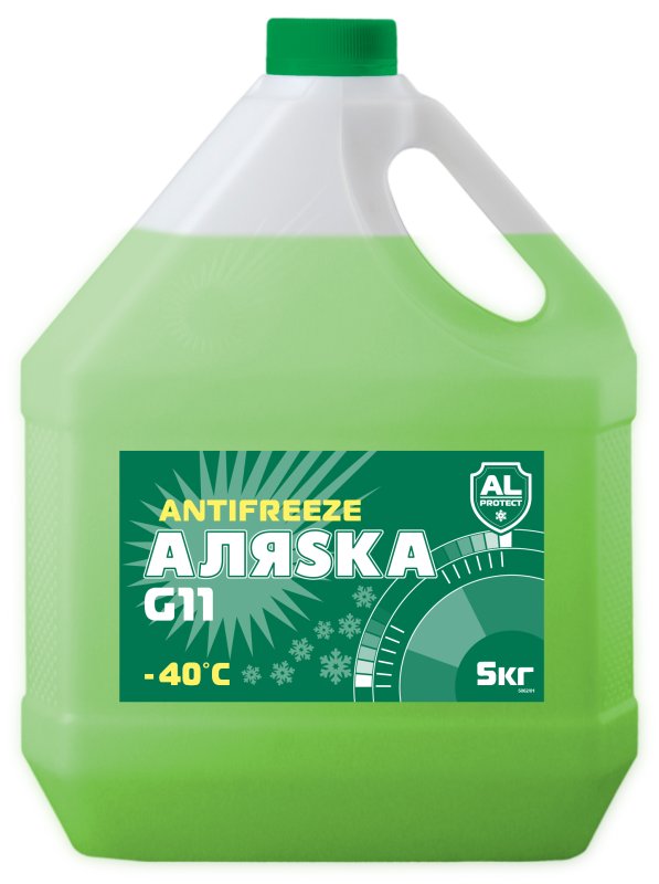 Охлаждающая жидкость ALASKA GREEN -40C G11 5L, 640 рублей, Красноярск