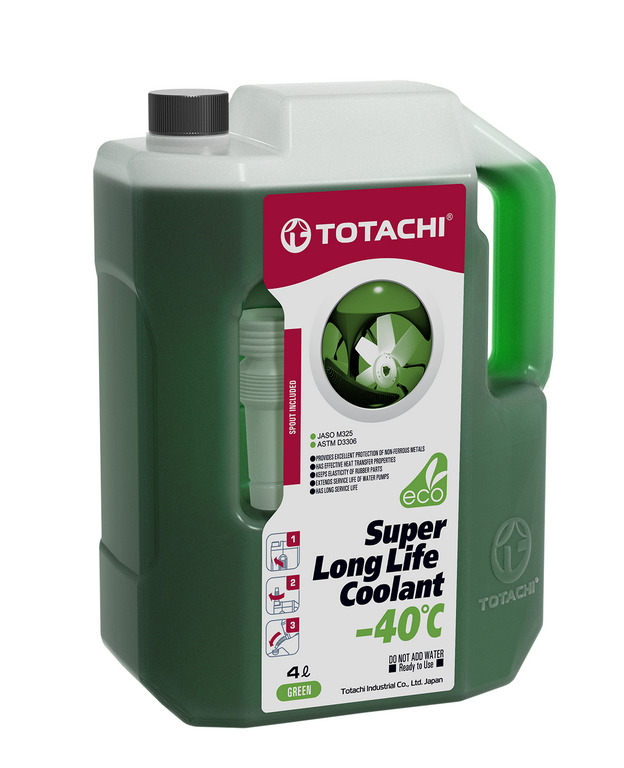 Охлаждающая жидкость TOTACHI SUPER LLC GREEN -40°C 4L, 1080 рублей, Красноярск