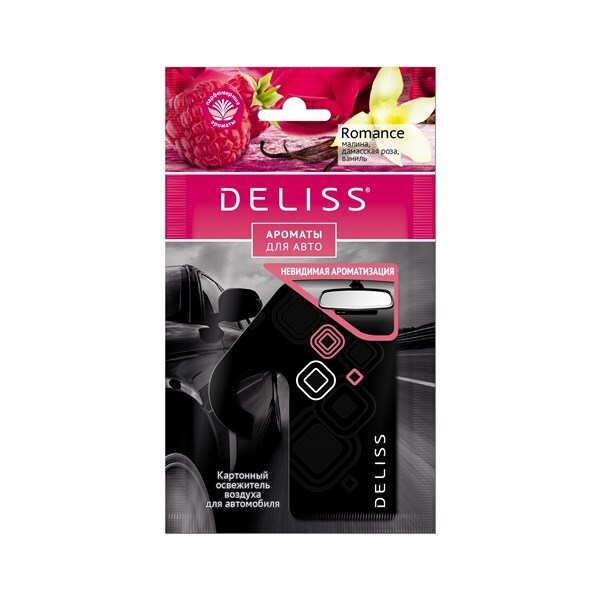 Ароматизатор картонный DELISS Romance, 80 рублей, Красноярск