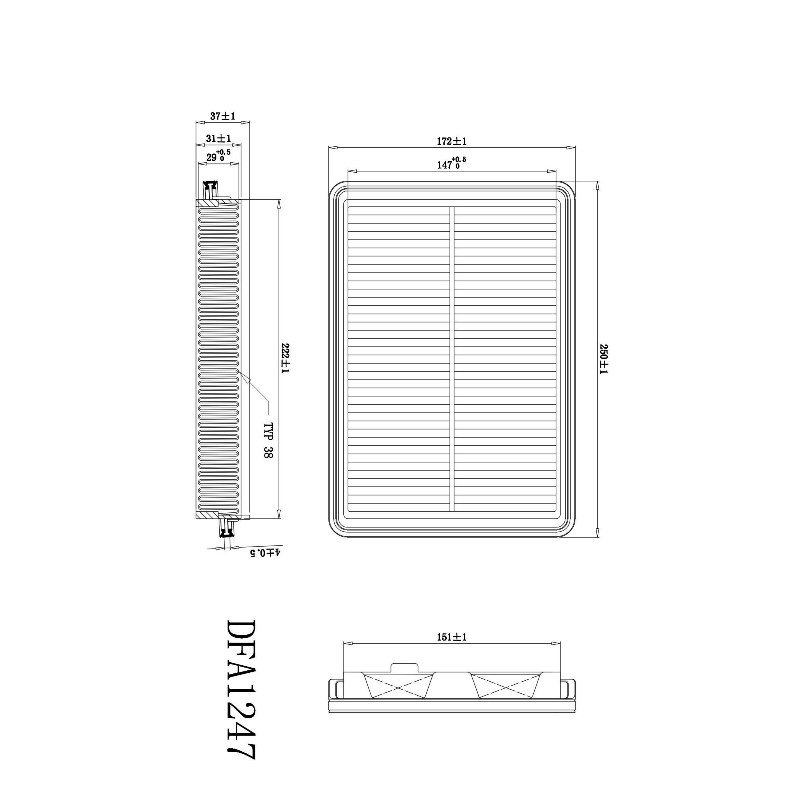 Фильтр воздушный, 450 рублей, Красноярск