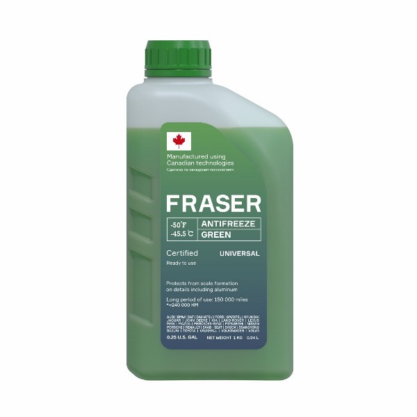 Охлаждающая жидкость FRASER GREEN -45.5°C 0.94L, 250 рублей, Красноярск