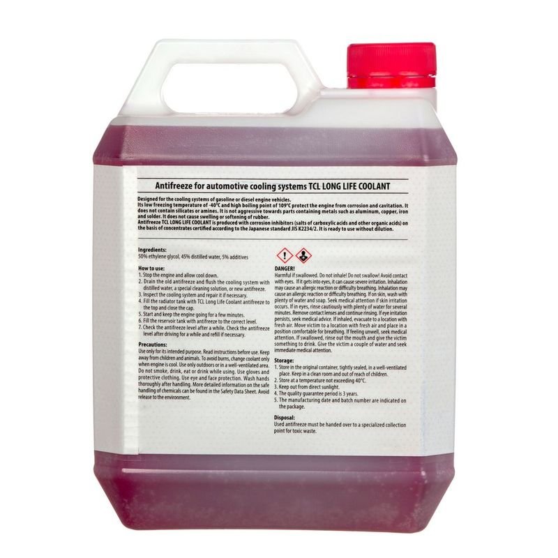 Охлаждающая жидкость TCL LLC RED -40C 4L, 2500 рублей, Красноярск