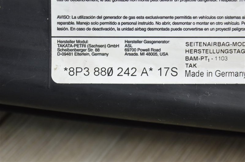 Подушка безопасности в сиденье, 1800 рублей, Москва