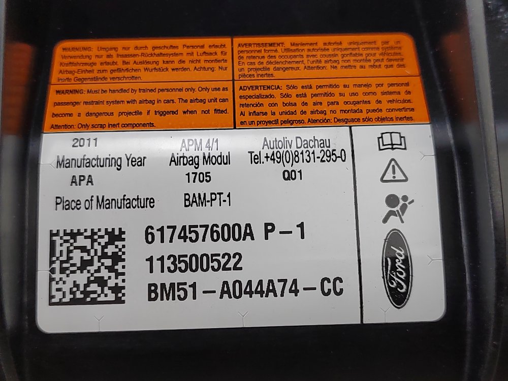 Подушка безопасности в торпедо, 2600 рублей, Москва