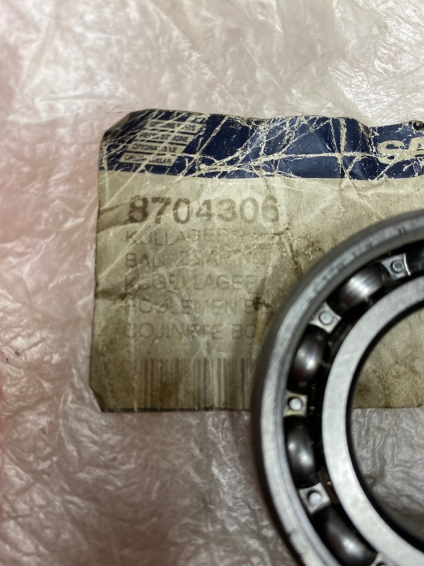 Подшипник шариковый гранаты внутреннего ШРУСа SAAB 9000 МКПП; SAAB 900 OG, 1000 рублей, Молоково