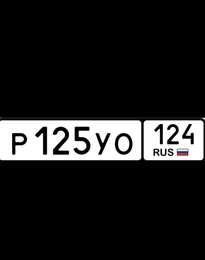 госномер 125 25000 рублей, Красноярск