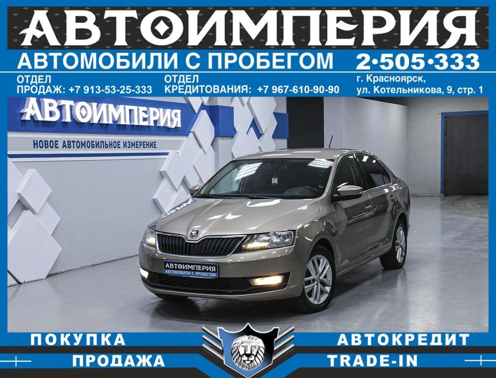 Лифтбек Skoda Rapid 2018 года, 1033000 рублей, Солонцы