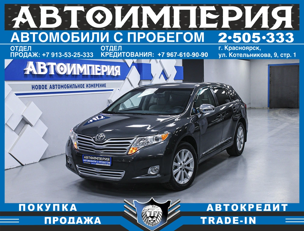 Внедорожник Toyota Venza 2011 года, 1848000 рублей, Солонцы