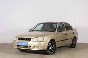Седан Hyundai Accent 2002 года, 349000 рублей, Новосибирск