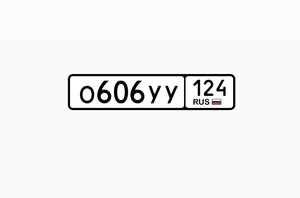 Гос номер 606 45000 рублей, Красноярск