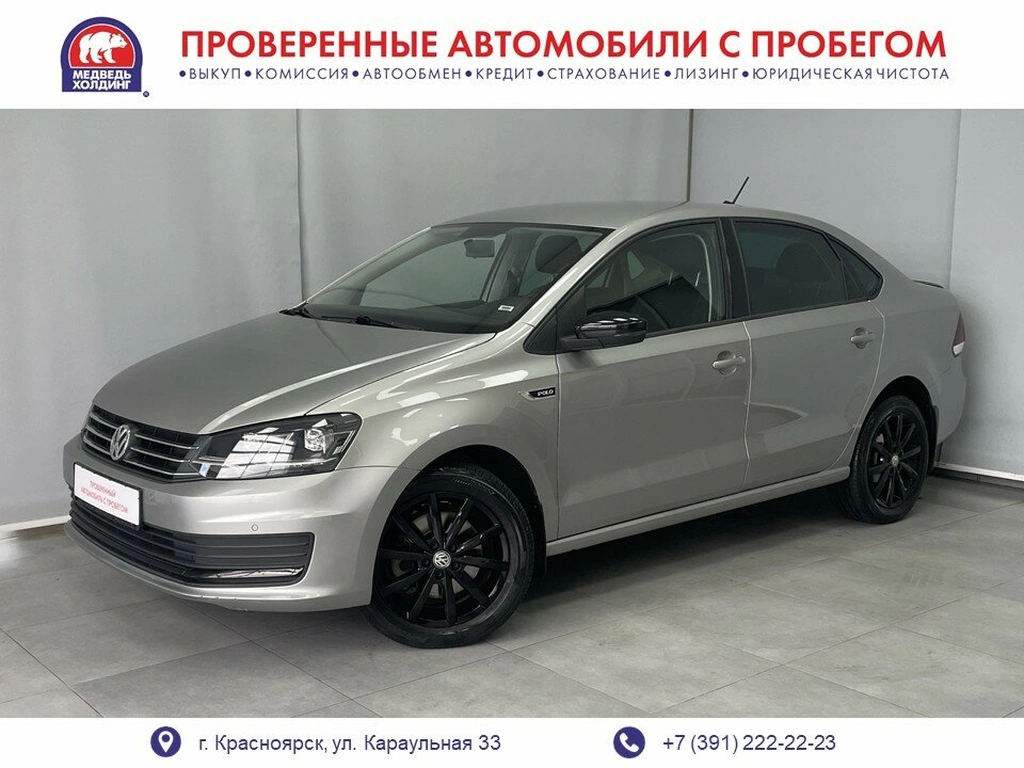 Седан Volkswagen Polo 2019 года, 1395000 рублей, Красноярск