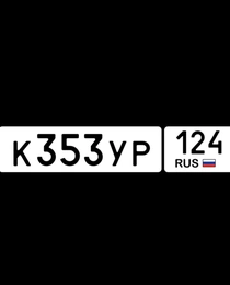 госномер 353 124 15000 рублей, Красноярск